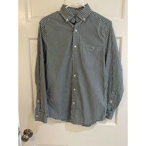 Vineyard Vines Small Classic Fit Tucker Shirt With Pocket Green And White